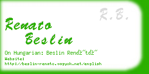 renato beslin business card